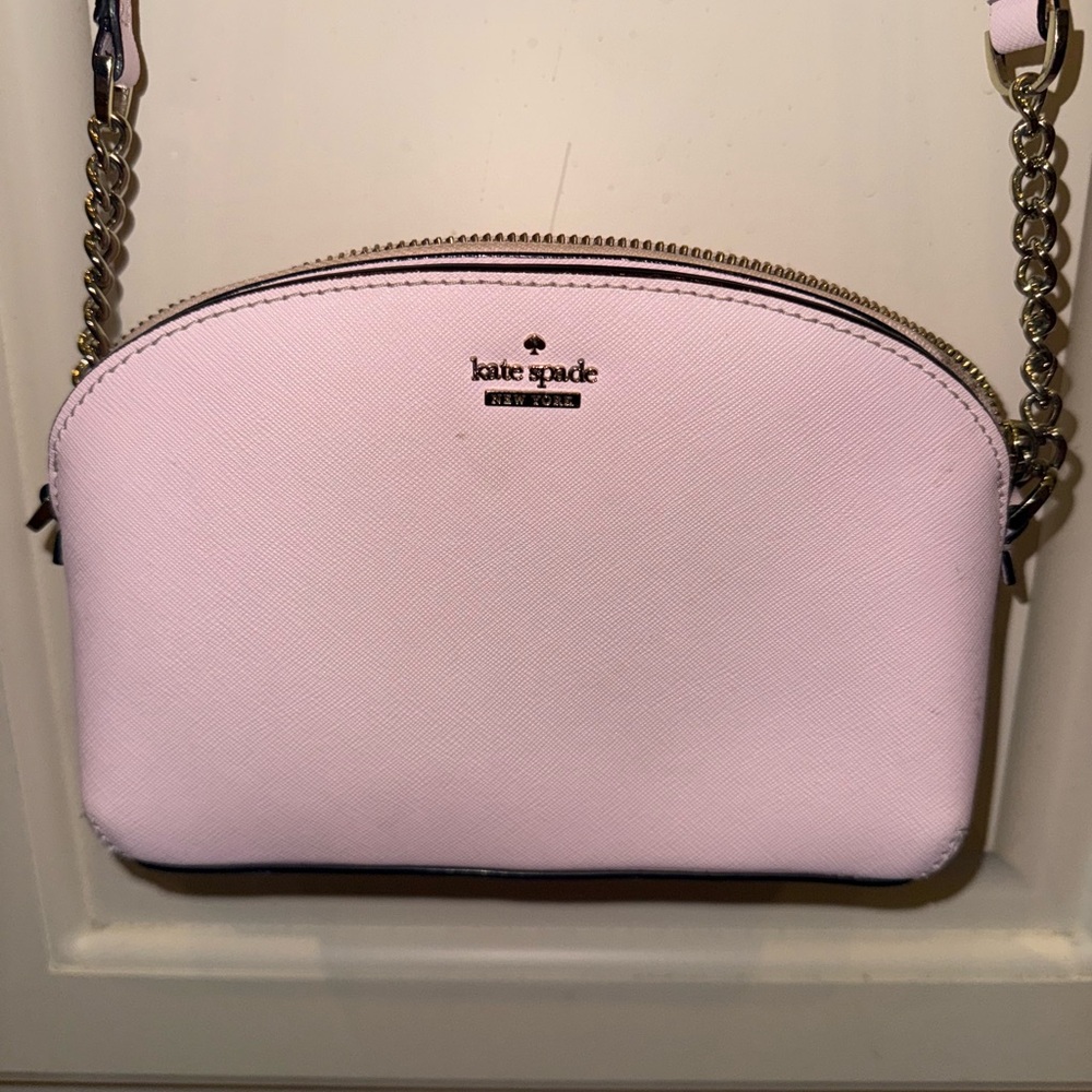 Kate Spade Light Pink Cameron Street Hilli Small Saffiano Leather Crossbody Bag